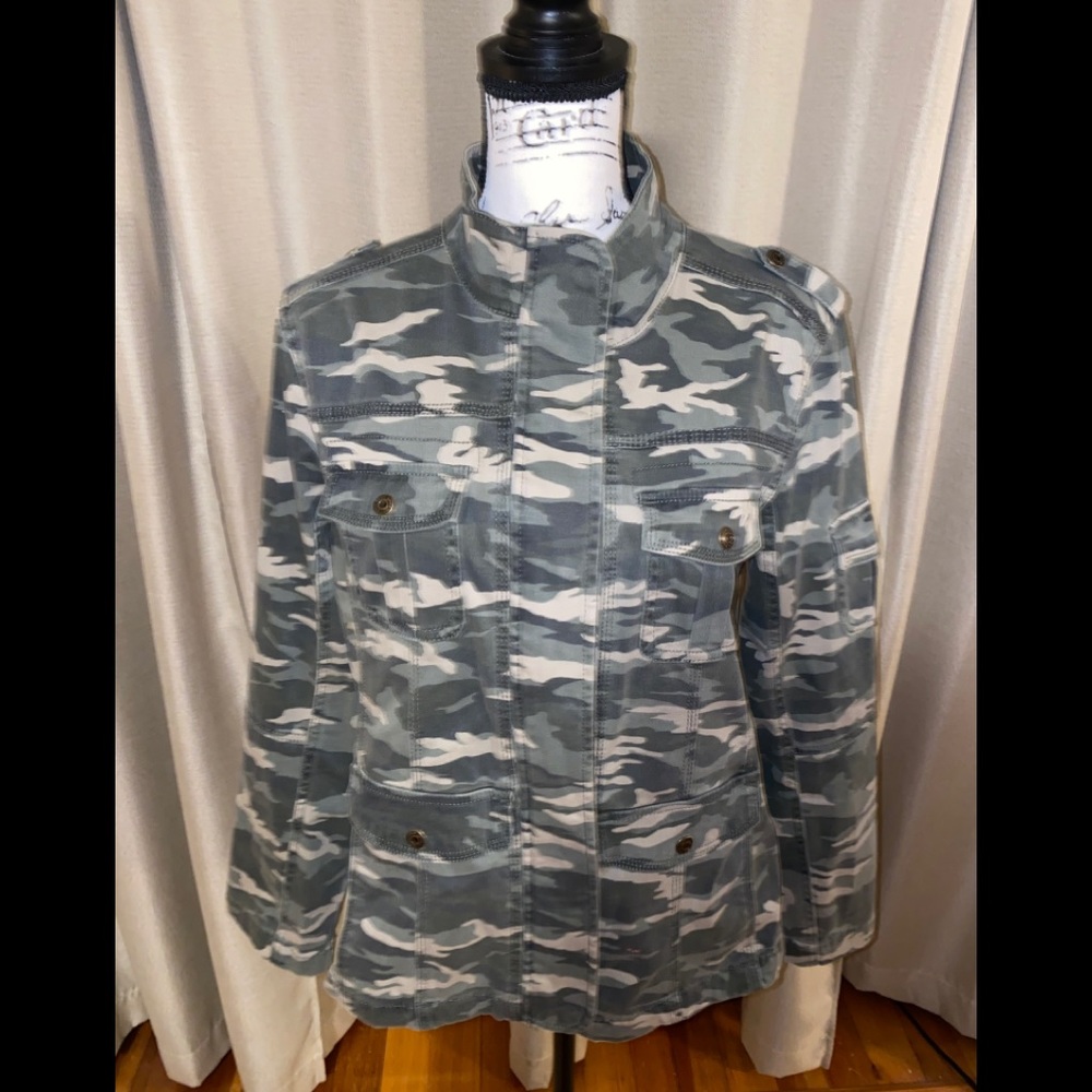 Kensie Jean Camouflage Jacket